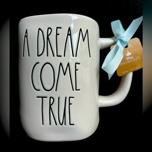 Rae Dunn “A DREAM COME TRUE” Cinderella Castle Double Sided MUG. New With Tag.